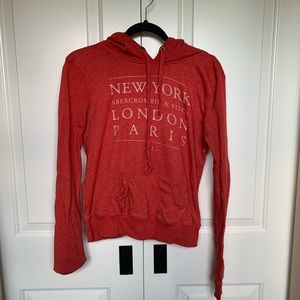 Red Abercrombie & Fitch hoodie